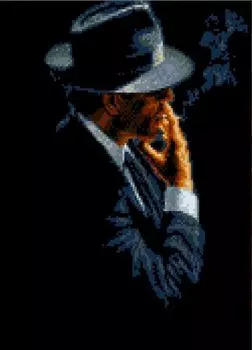 Рисунок на ткани «Незнакомец»