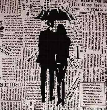 Рисунок на ткани «Под зонтом»