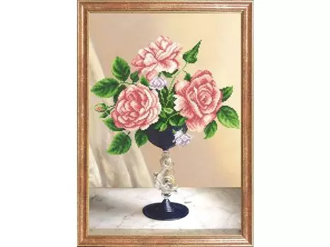 Рисунок на ткани «Розовое трио»