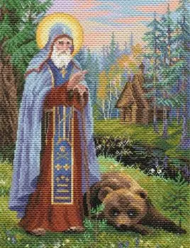 Рисунок на ткани «Серафим Саровский»