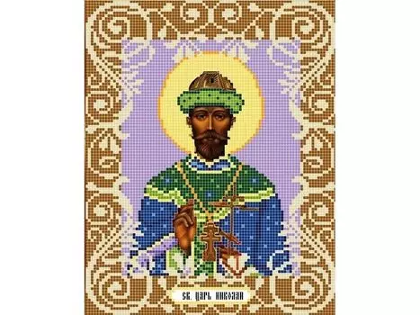 Рисунок на ткани «Святой Царь Николай»