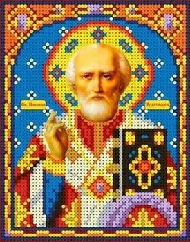 Рисунок на ткани «Святой Николай Чудотворец»
