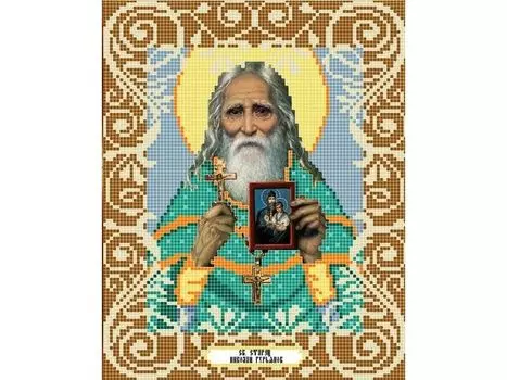Рисунок на ткани «Святой старец Николай Гурьянов»