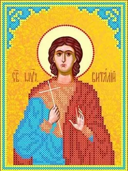 Рисунок на ткани «Святой Виталий»