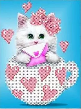 Рисунок на ткани «Валентинка»