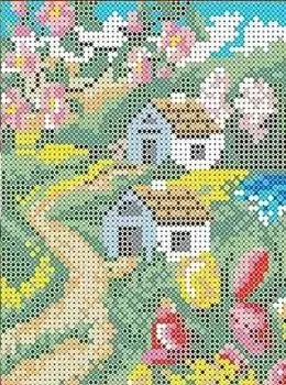 Рисунок на ткани «Весна»