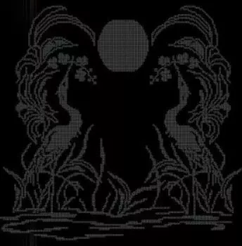 Рисунок на ткани «Закат»