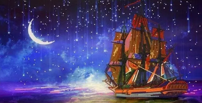 Рисунок на ткани «Звездопад»