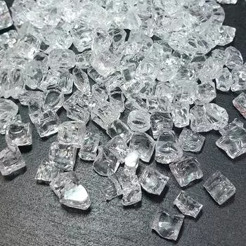 Стеклянная крошка Горный хрусталь (фракция 3-8 мм), ResinArt