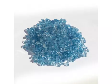 Стеклянная крошка Топаз (фракция 3-8 мм), ResinArt