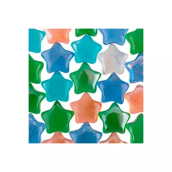 Стеклянные камни марблс №01 звезды GLG-07, 29x29 мм, 340 г, Blumentag