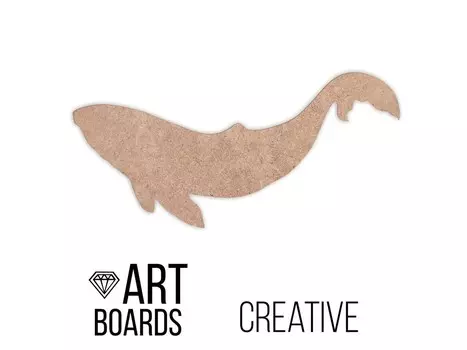 Заготовка ART Board Creative Whale №2, 50х35 см, Craftsmen.store
