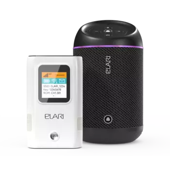 Умная беспроводная колонка с Алисой ELARI SmartBeat + беспроводной роутер ELARI SmartWiFi