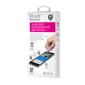 Жидкое покрытие ELARI Nanoglass для экранов любых форм и размеров (для 3 смартфонов)