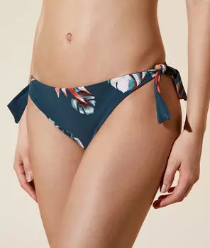 Bas de bikini brésilien - MILLY - BLEU PETROLE - 40