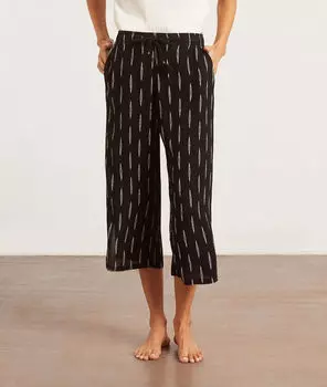 Брюки кюлот с принтом - DIVA - Чёрный - L