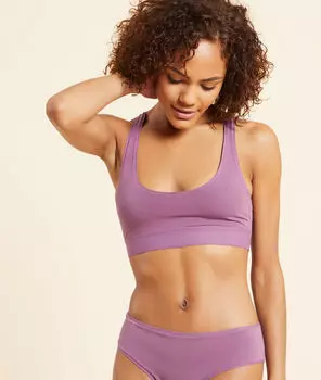 Бюстгальтер брасьер в спортивном стиле - ROMY - Сиреневый - L