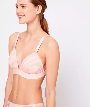 Бюстгальтер le triangle без косточек - PURE FIT ZEBRA - Пудровая роза - 80B