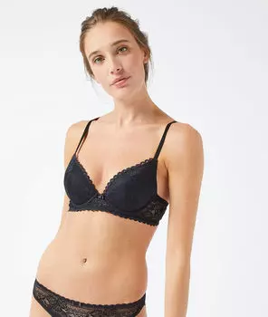 Бюстгальтер n°2 - пуш-ап планж - AMALFI - Чёрный - 70C