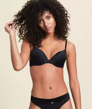 Бюстгальтер n°2 - пуш-ап с глубоким декольте - PURE BY - Чёрный - 80B