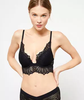 Бюстгальтер n°2 - пуш-ап с глубоким декольте - KARMA - Чёрный - 75B