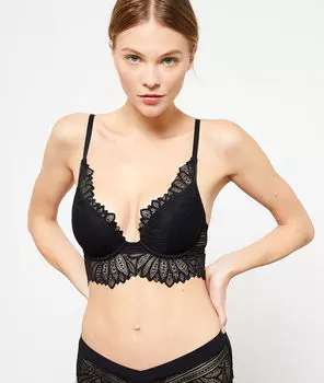 Бюстгальтер n°2 - пуш-ап с глубоким декольте - KARMA - Чёрный - 85B