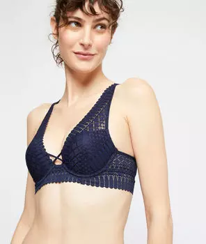 Бюстгальтер n°3 - le triangle пуш-ап - 102 - Тёмно-синий - 70C