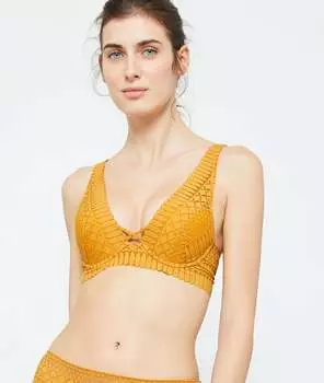 Бюстгальтер n°3 - le triangle пуш-ап - 102 ANS - Ярко-жёлтый - 75A