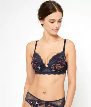 Бюстгальтер n°5 - с тонкими вставками, из микрофибры - CANNELLE - Серо-бежевый - 75D