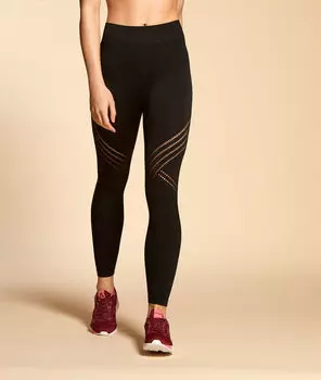 Длинные бесшовные леггинсы - ARIANE - Чёрный - S