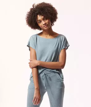 Футболка свободного кроя - MOUNE - Мятный - S