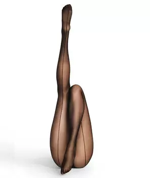 Колготки вуаль 15d шов сзади - COUTURE - Черный - S