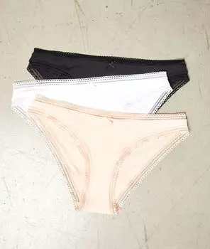 Комплект хлопковых трусиков кюлот - JUDE - Разноцветный - XL