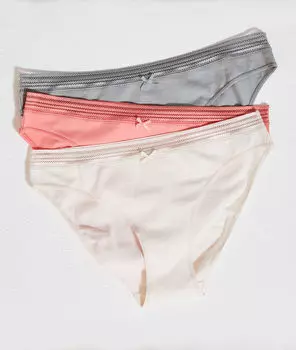 Комплект хлопковых трусиков кюлот - MARGAUX - Разноцветный - XS