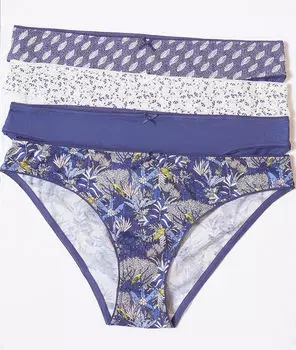 Комплект хлопковых трусиков кюлот - MELIA - Разноцветный - XL