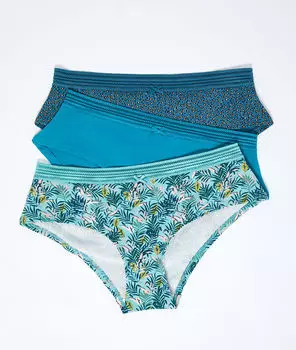 Комплект из 3 шортиков из хлопка - LOIZ - Зелёный - XL