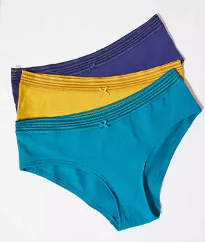 Комплект однотонных трусиков-шортиков - VICTORIA - Лазурный - M