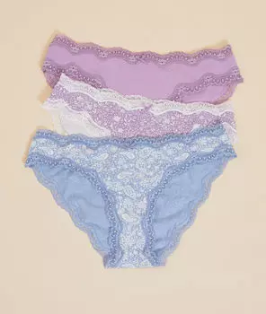 Комплект трусиков кюлот с цветочным принтом - MILLIE - Разноцветный - M