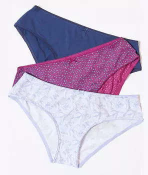 Комплект трусиков шортиков с цветочным принтом - MEGANE - Разноцветный - L