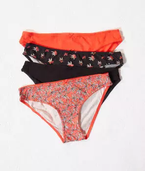 Комплект трусиков слипов с принтом - EMMA - Разноцветный - S