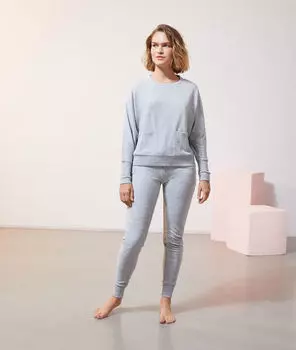 Лоснгслив с накладными карманами - DEMSEY - Серый - XS