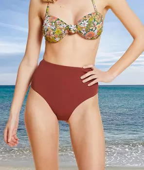 Моделирующие трусики от купальника - SHAPEWEAR PROMESSE - Коричневый - 46