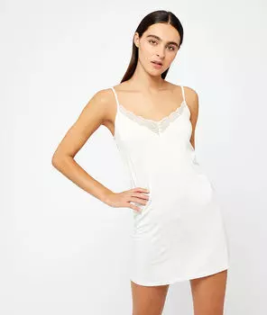 Nuisette décolleté dentelle - LIDDY - GRIS CLAIR - S