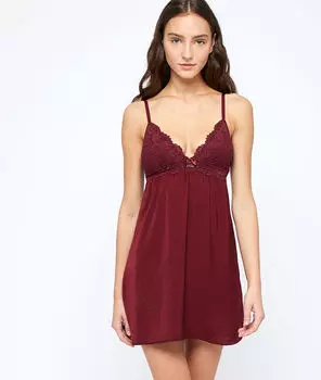 Nuisette haut dentelle - SUCCESS - BORDEAUX GRENAT - S