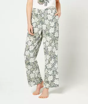 Pantalon imprimé fleuri - JILL - KAKI - S