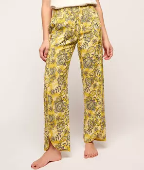 Pantalon imprimé - KRISCILLA - JAUNE - S