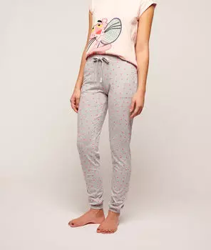 Pantalon imprimé - PEGGY - GRIS - XL