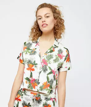 Пижамная рубашка с принтом - VITAMINE - Многоцветный - XL