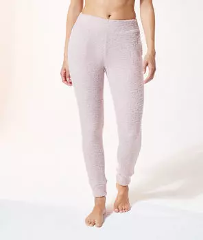 Пижамные брюки из текстурной ткани - ELIA - Пудровый розовый - XXS