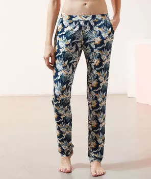 Пижамные брюки с тропическим принтом - JOLEEN - Разноцветный - XL